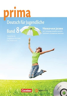 Nemački jezik 8 Prima 6 osma godina učenja udžbenik sa radnom sveskom za osmi razred, Fibrich Lukáš,Fraško Josef,Vitek Petr, Data Status